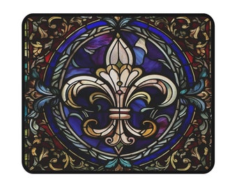 Fleur De Lis V-Stained Series-Mouse Pad