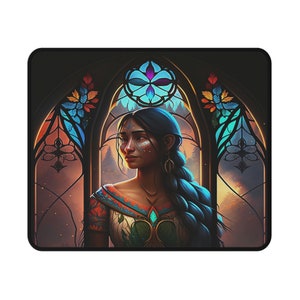Princess Pocahontas-Stained Series-Mouse Pad