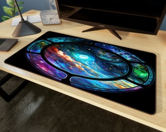 Stained Galaxy I-Desk Mat