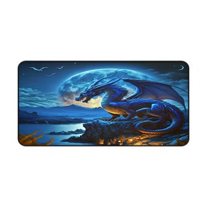 Seria Dragon-Ancient Blue Dragon-Podkładka na biurko