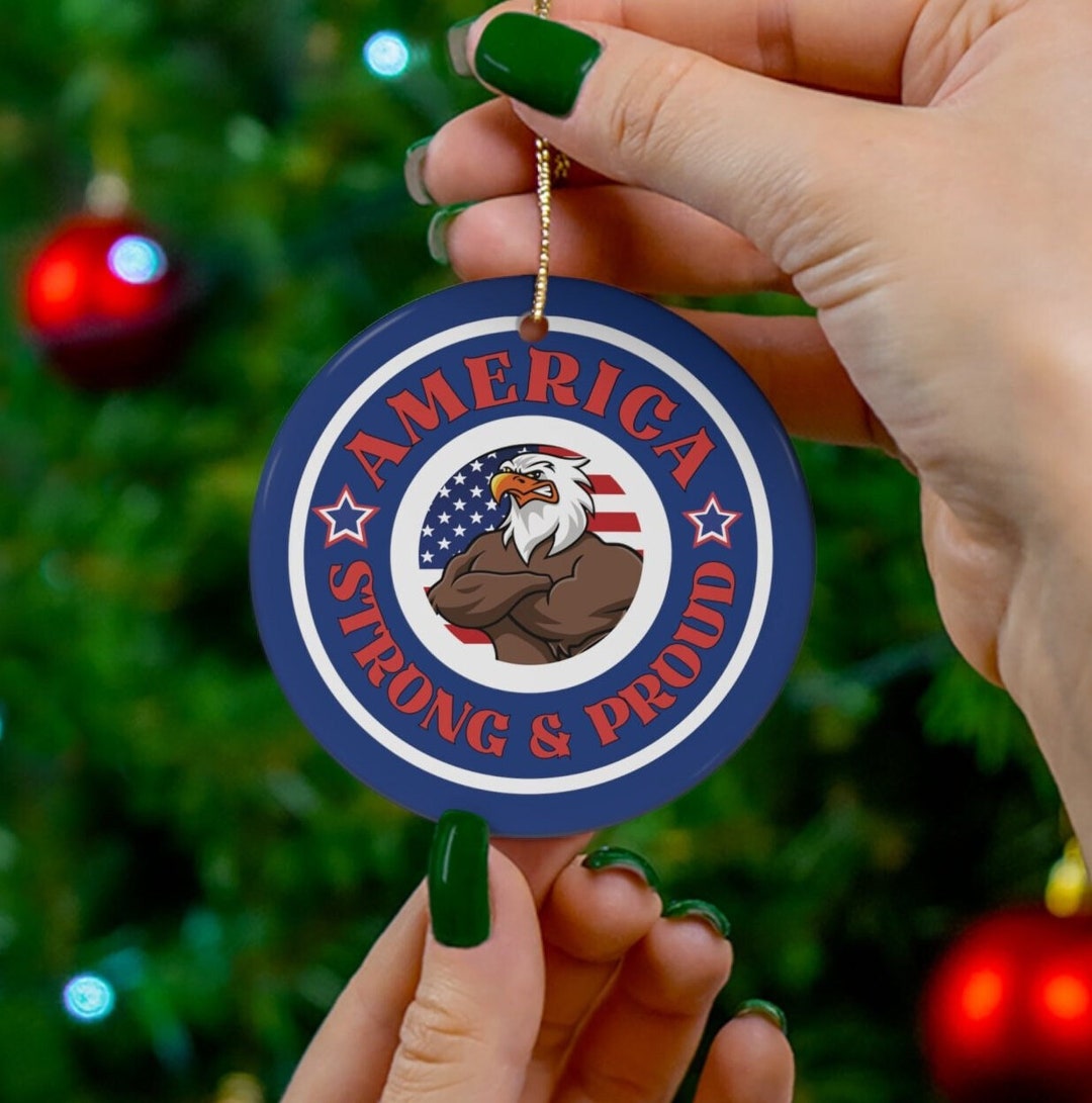 USA Ornament America Proud eagle Ornament Patriotic Etsy