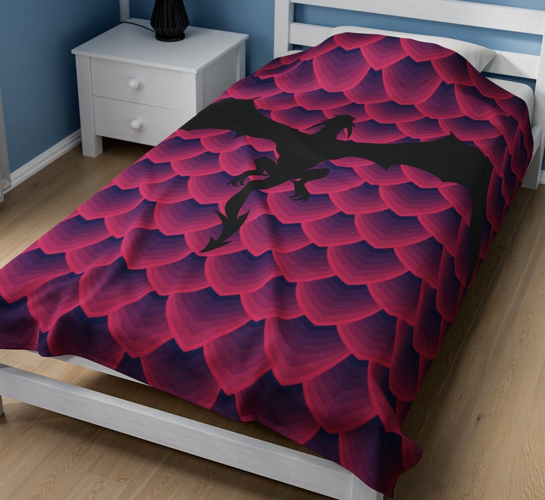 Dragon Blanket Pink Dragon Blanket Dragon Pattern Love Dragons Scales