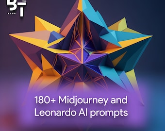Accesso istantaneo a oltre 180 suggerimenti artistici AI in oltre 20 categorie diverse / Crea arte con Midjourney e Leonardo AI / Pronto all'uso / Copia e incolla