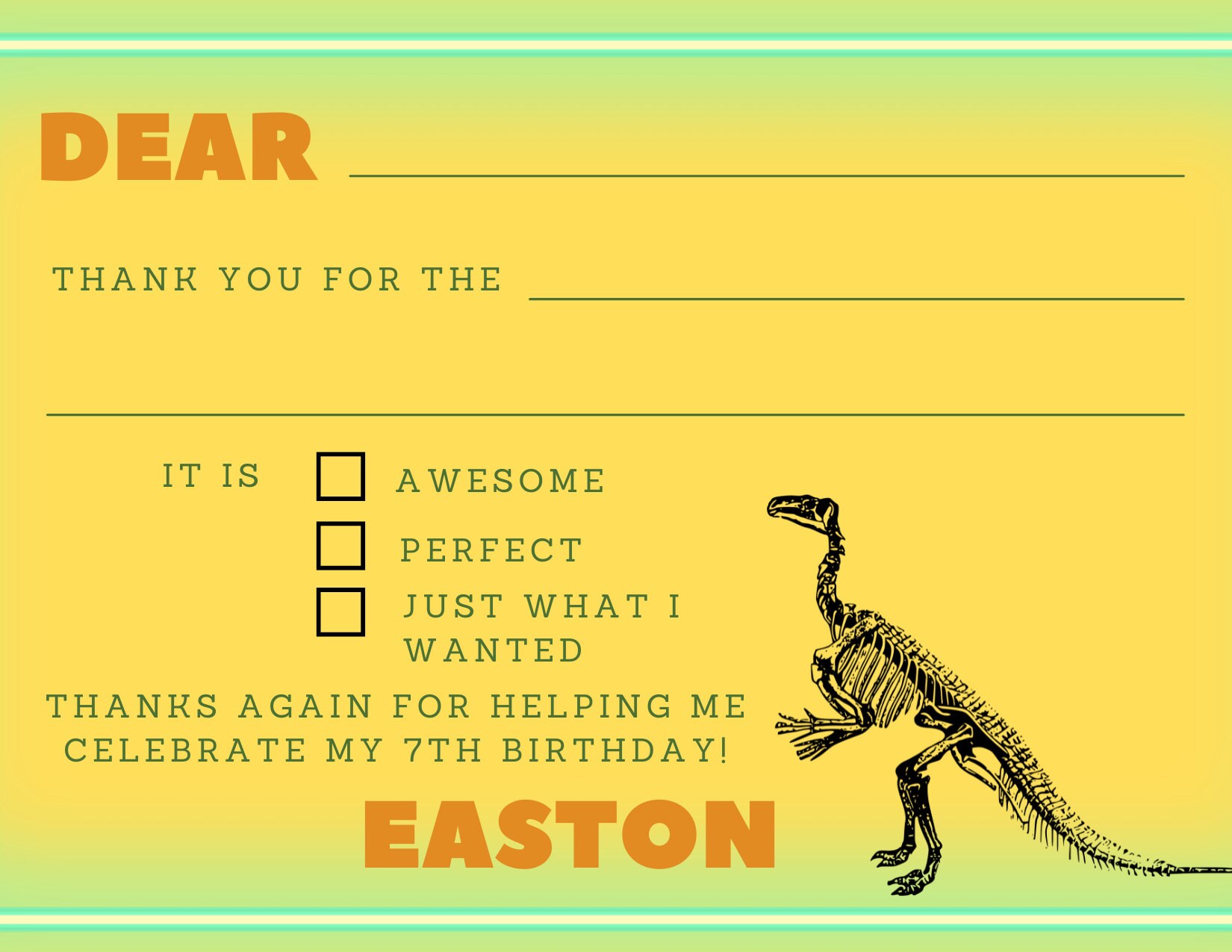 Personalized Kids Thank You Notes - Etsy