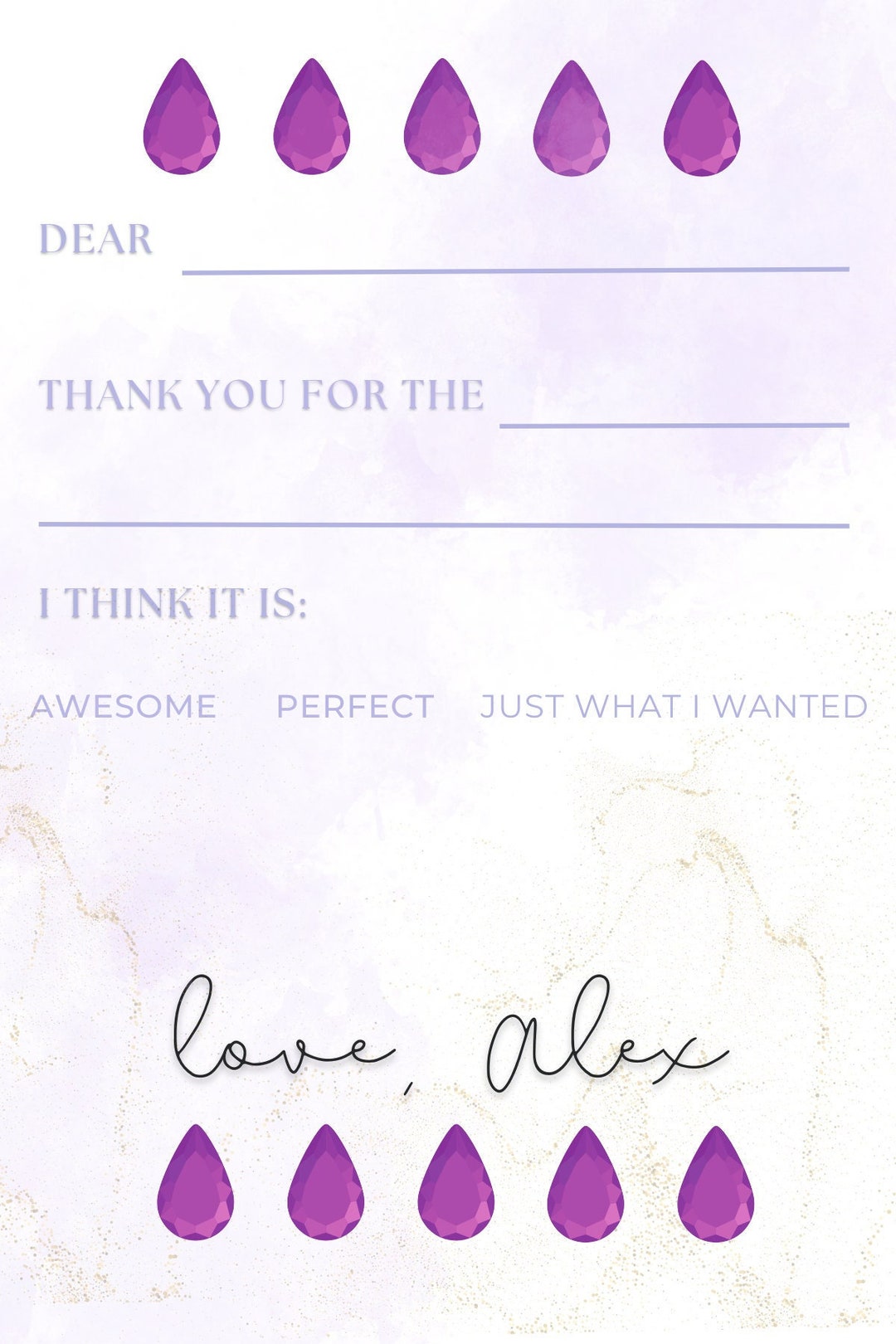 Personalized Kids Thank You Notes - Etsy