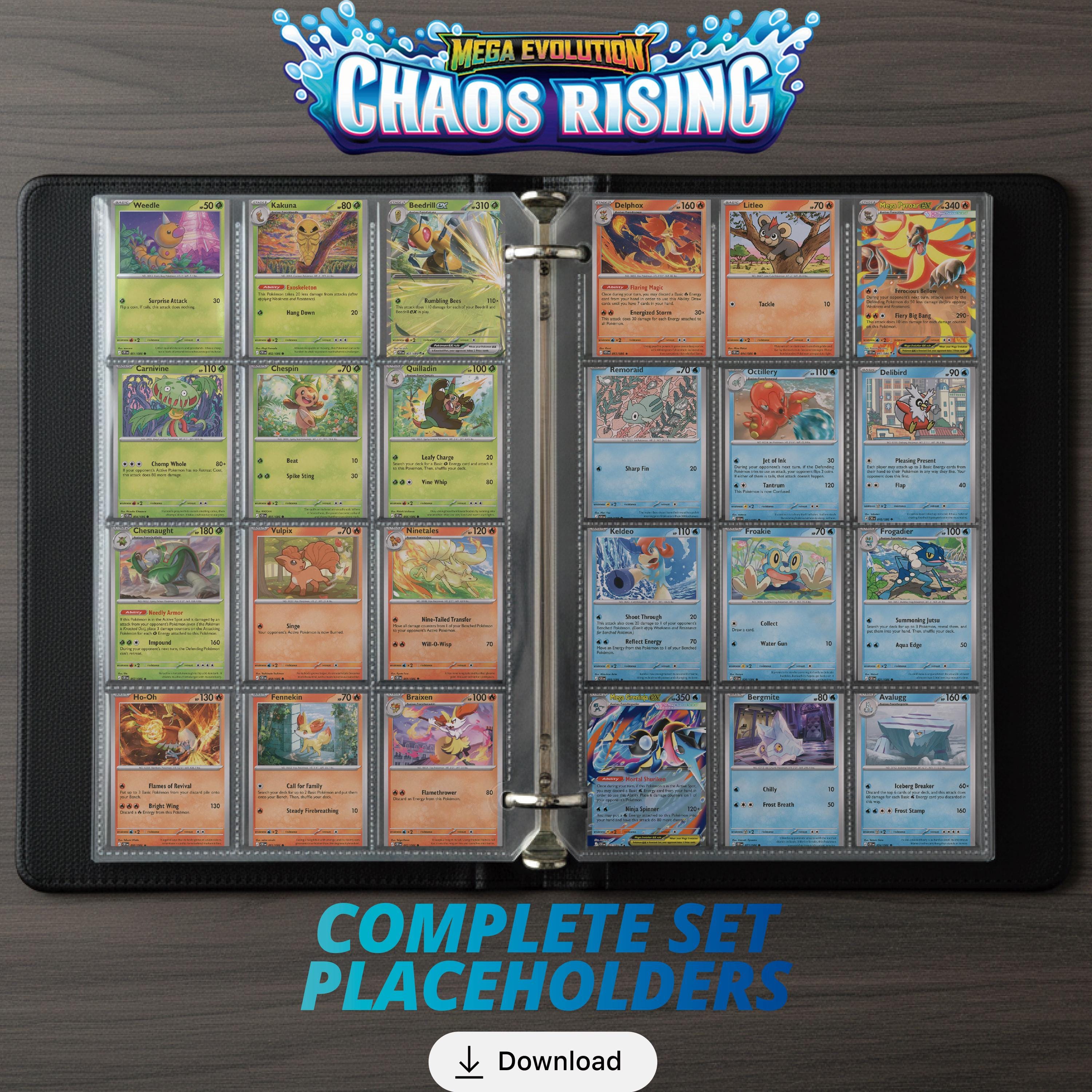 CHAOS RISING Pokemon Tcg Set PLACEHOLDER Tcg Master Your Collection ...