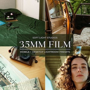 5 35MM FILM Lightroom Mobile and Desktop Presets | Film Aesthetic | Vintage Preset | Disposable Camera Preset