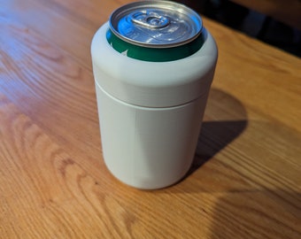Insulated Can Cooler with Screw-down Top