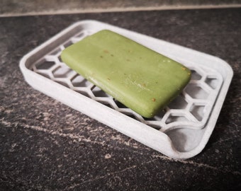 Soap Holder, Sponge Dish, Self Draining, 3D Print Soap Dish, Soap Tray, Sponge Holder, 3D Print, Modern, Any Color
