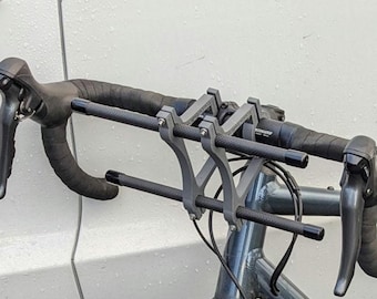 Handlebar Mount, Bike Packing, Bicycle Storage, Front Rack, Tent Bag Pack Mount Bracket, Brompton Accessory, 3D Printed, Carbon Fiber Nylon