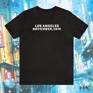 Blade Runner typographic t-shirt - Futuristic world, Los Angeles Nov 2019, Sci-fi cyberpunk, Blade Runner tee shirt, Replicant future art