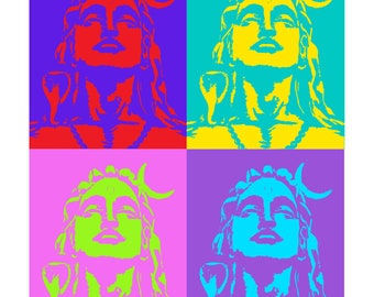 Vibrant Shiva T-Shirt – Spiritual Art, Yoga Tee