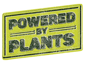 Powered By Plants T-Shirt: Vegan Graphic Tee, Eco Friendly