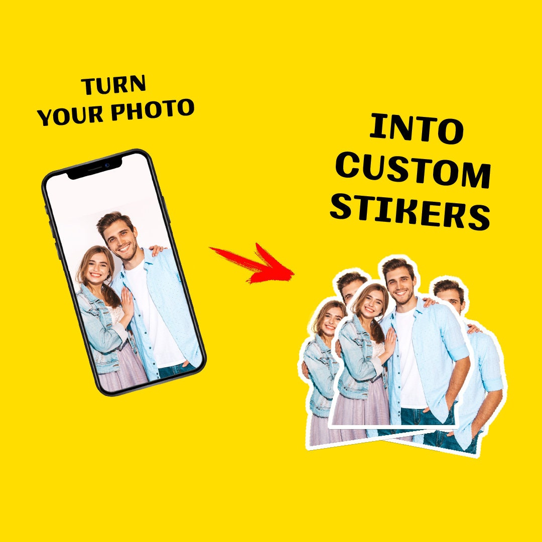 Custom Face Stickers Personalized Portrait Stickers, Party Favors