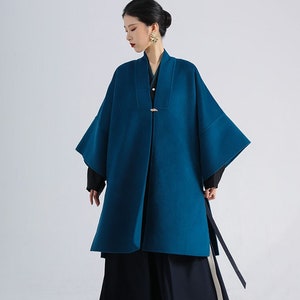 Hanfu Modern Hanfu Chinese Hanfu Modern Chinese Fashion Coat Hanfu Coat Trench Coat Eastern Element Inspired Hanfu Trench-coat Women's Coat