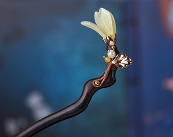 Yulang Magnolia Flower Hairpin by Han's Symphony Chinese Traditional Hairpin Jewelry Hair Ornament