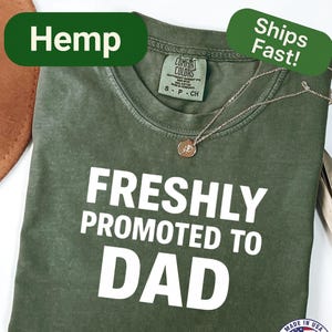 First Time Dad Shirt Comfort Colors New Dad T Shirt for Men Funny Father to Be Tee Cute Husband Gift for Fathers Day Announcement
