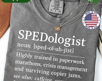 Special Education Teacher Shirt Funny Graphic SPED Staff Tee for IEP Team Para Educators Unisex Cozy School Counselor Gift Back To School