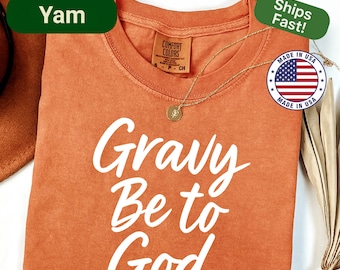 Funny Thanksgiving Christian Shirt Faith Based Fall Graphic Tee for Church Dinner Holiday Host Outfit Bible Verse Friendsgiving Potluck Top