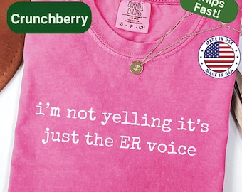Funny ER Nurse Shirt Hospital Humor Tee for Healthcare Workers Medical Top Night Shift Nurse Gift Trauma Nurse Life Apparel RN Humor Shirt