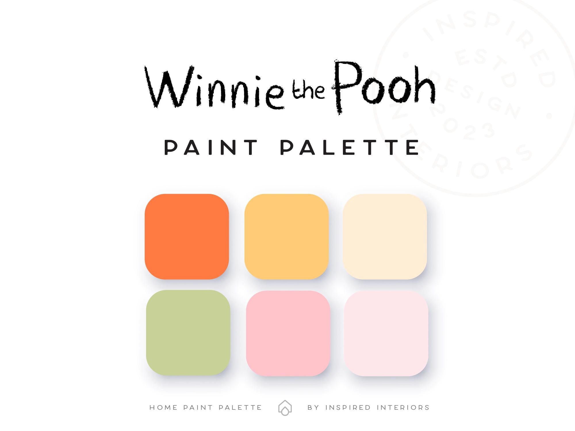 Winnie the Pooh Paint Palette, Interior Paint Colors, Interior Color ...
