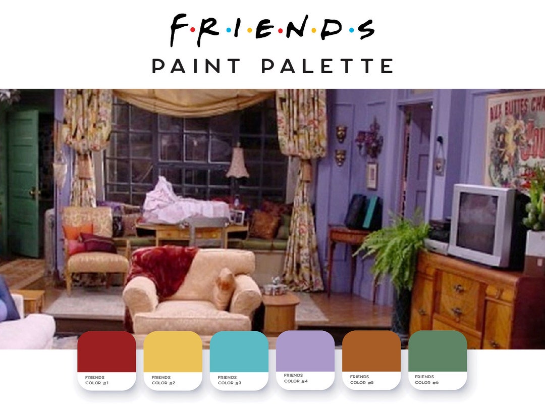 Friends Monica's Living Room Interior Color Etsy