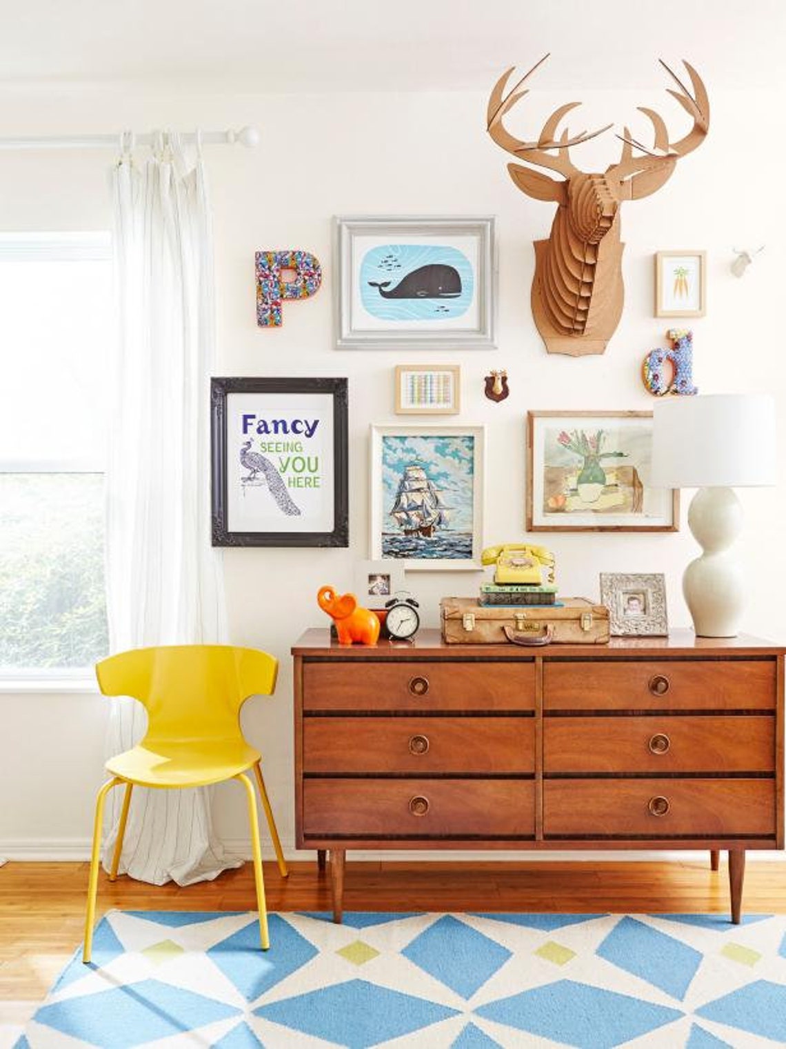Mid Century Kids Room Palette, Interior Paint Colors, Interior Color ...