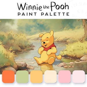 Winnie the Pooh Paint Palette, Interior Paint Colors, Interior Color ...