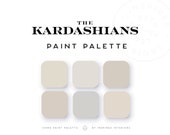 The Kardashians Greige Paint Palette | Interior Color | Sherwin-williams, Benjamin Moore, Monochromatic, minimalist