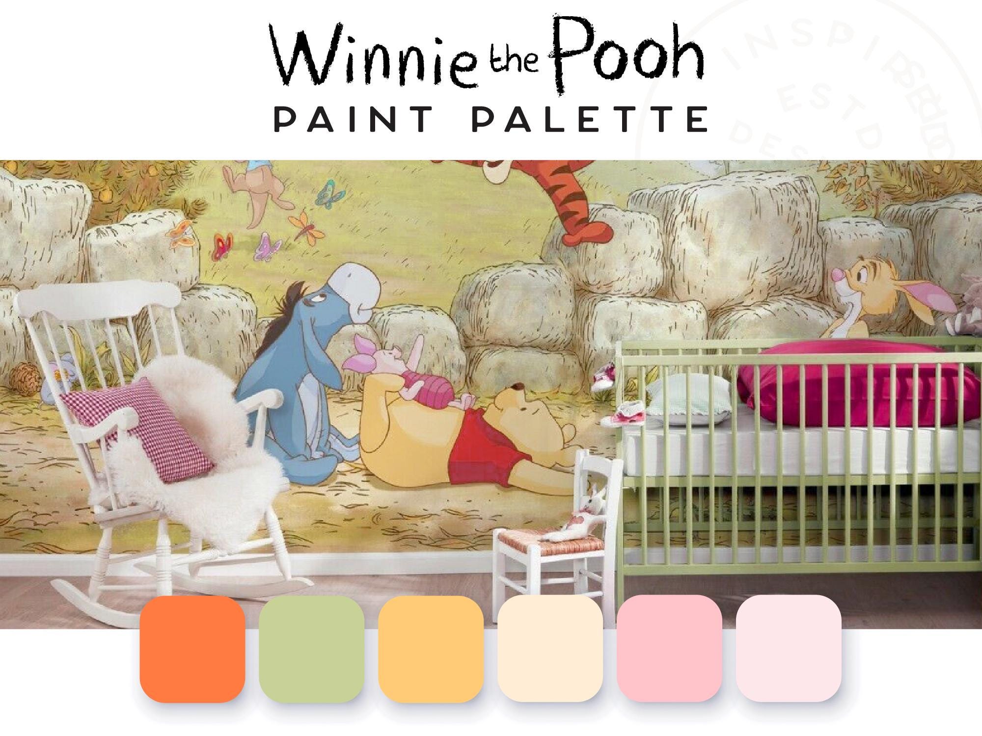 Winnie the Pooh Paint Palette, Interior Paint Colors, Interior Color ...