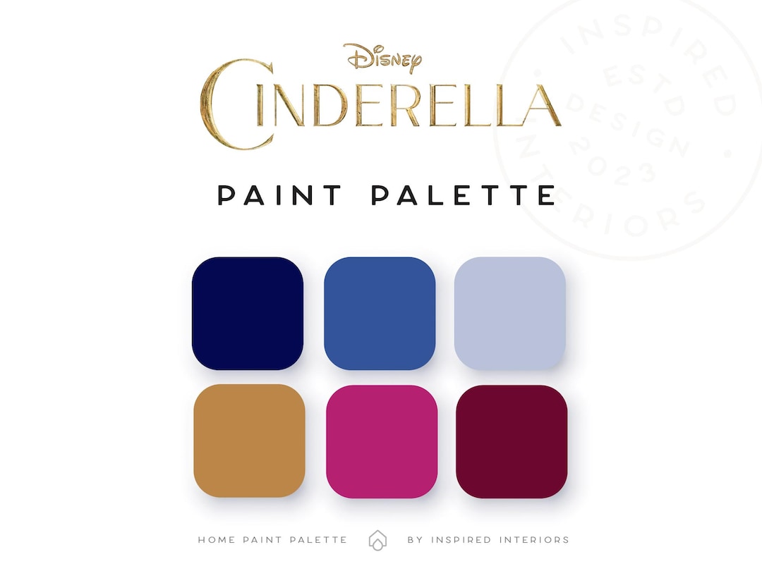 Disney Cinderella Paint Palette, Interior Paint Colors, Interior Color ...