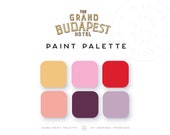 Wes Anderson Grand Budapest Hotel, Interior Paint Colors, Interior Color Palette, Home Interior Color Selections