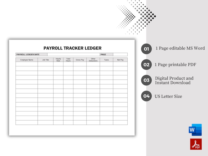 Payroll Tracker, Employee Payroll, Payroll Report, Small Business ...