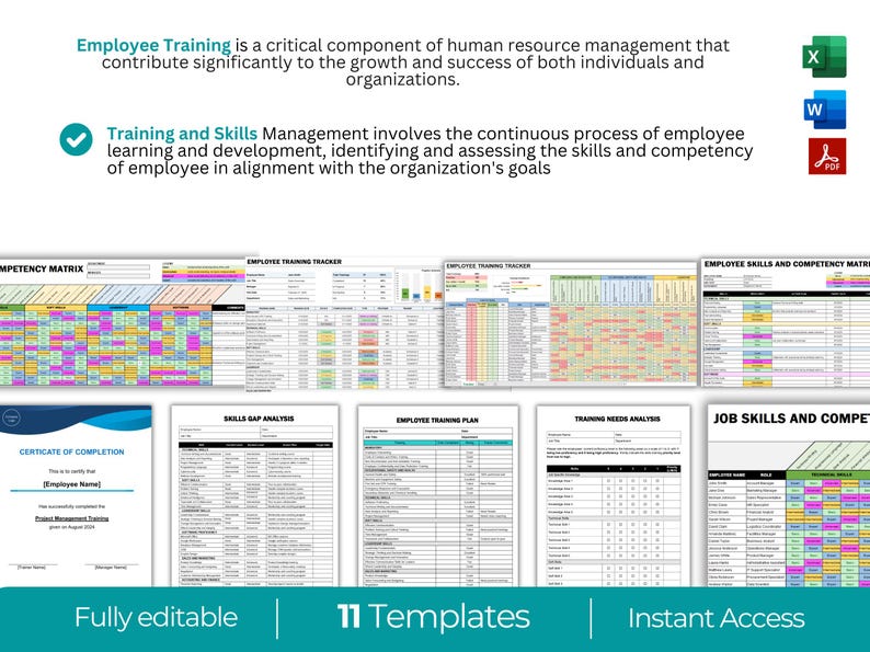 Employee Training Bundle, New Hire Training Plan, Training Checklist ...