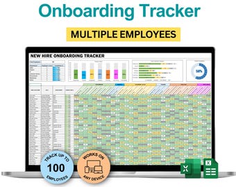 New Hire Onboarding Checklist, New Hire Onboarding Tracker, Employee Onboarding, New Hire Template, Excel, Google Sheets, New Hire Checklist