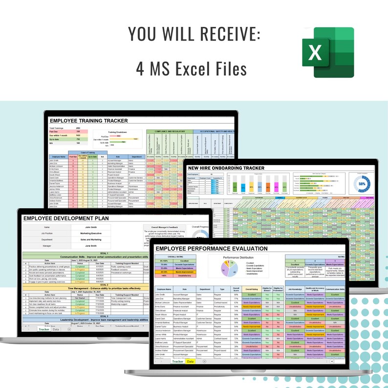 Training Development Spreadsheet HR Spreadsheets, Employee Training, New Hire Onboarding Checklist ...