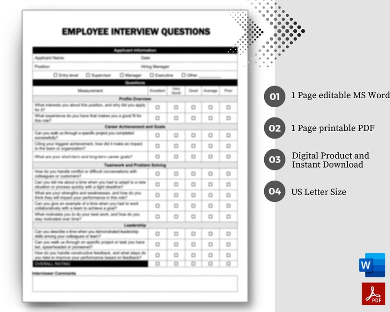 Employee Interview Questions, Employee Hire, Interview Questions