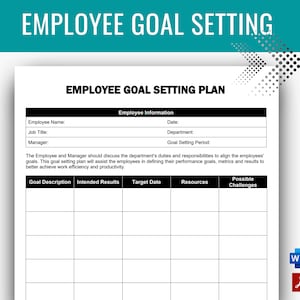 Goal setting, Goal planning, Goal tracker, Goal Chart, Employee Performance Evaluation, Employee review, Career Planning, Employee Goals
