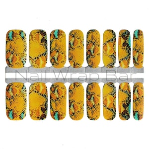 Snakeskin Print Nail Wraps
