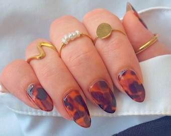 Tortoise Shell Nail Wraps