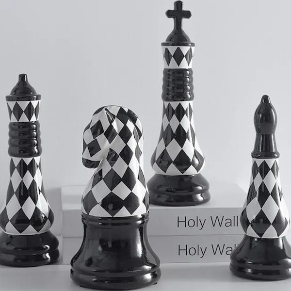 Ceramic Chess Set Etsy
