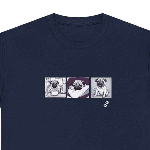 Mops Shirt Mops Abdeckung T.Shirt für Mops Besitzer Hund T-Shirt für Hunde-Liebhaber Geschenk für sie