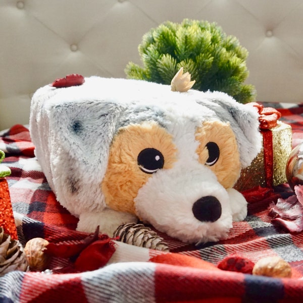 Blue Merle Aussie Stuffed Animal Etsy