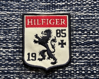 Embroidery Sew-On Tommy Hilfiger 1985 Shield Patch Badge Appliqué