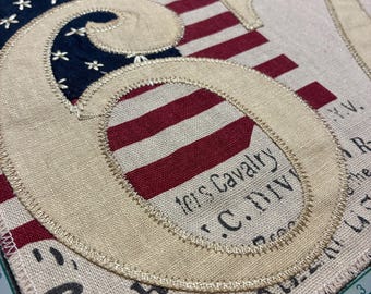Rare Find! Vintage Ralph Lauren 90's 1967 American Flag Sew-On Patch