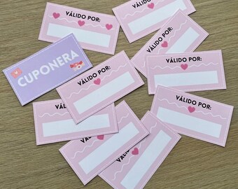 Cuponera de Amor para llenar (ESPAÑOL)