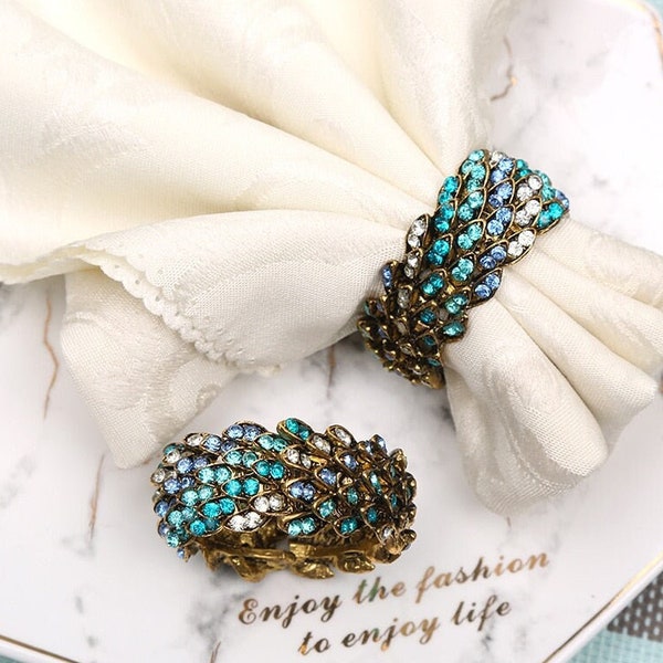 Beaded Napkin Ring Etsy