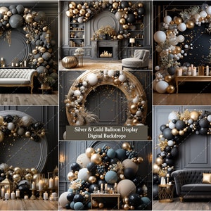 14 Digital Backdrops I Maternity | Backdrop Overlay | Photoshoot | Engagement | Studio Overlay | Romantic Backdrops | Prom | Party Backdrops