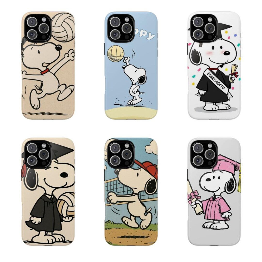 Snoopy Graduation Phone Case – Class of 2025 Peanuts Cartoon Cover ...