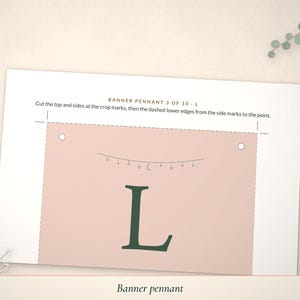 Close-up of the Banner pennant page